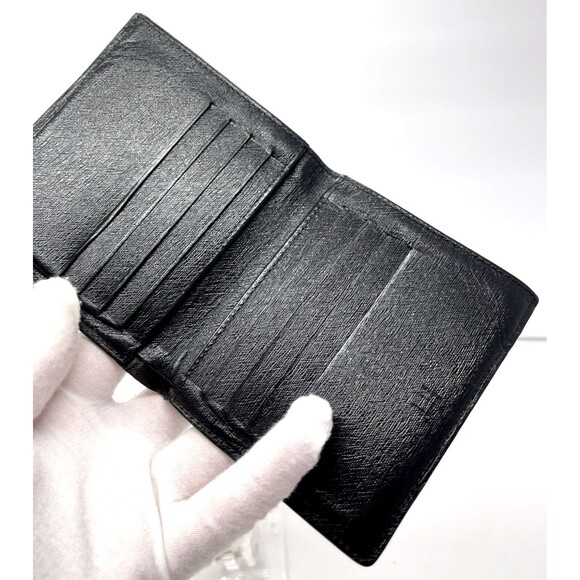 Dunhill Bifold black leather wallet card holder elegant Perfect size - Picture 5 of 11